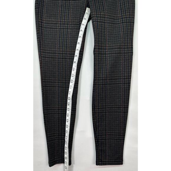 Sanctuary x Anthropologie Plaid Leggings Small Gray Stretch Pants Size Small - Picture 4 of 9